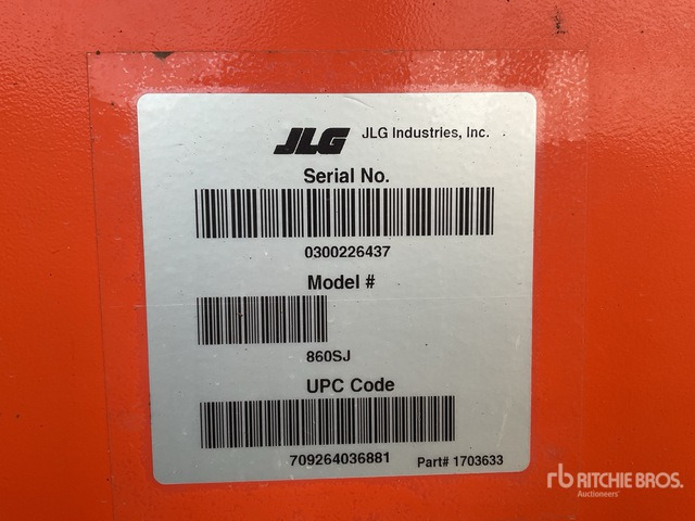 2017 JLG 860SJ Articulating Boom Lift - Articulated boom: picture 2 2017 JLG 860SJ Articulating Boom Lift - Articulated boom: picture 2