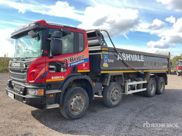 Tipper 2018 Scania P410 8x4 Twin-Steer Tri/A Dump Truck: picture 1