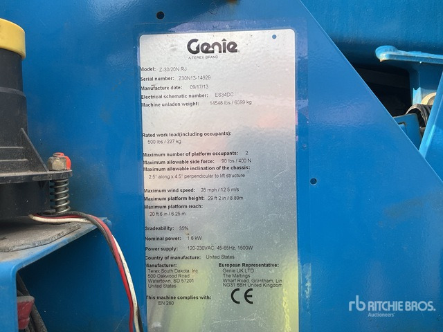 Genie GZ3020NR Articulating Boom Lift - Articulated boom: picture 2 Genie GZ3020NR Articulating Boom Lift - Articulated boom: picture 2