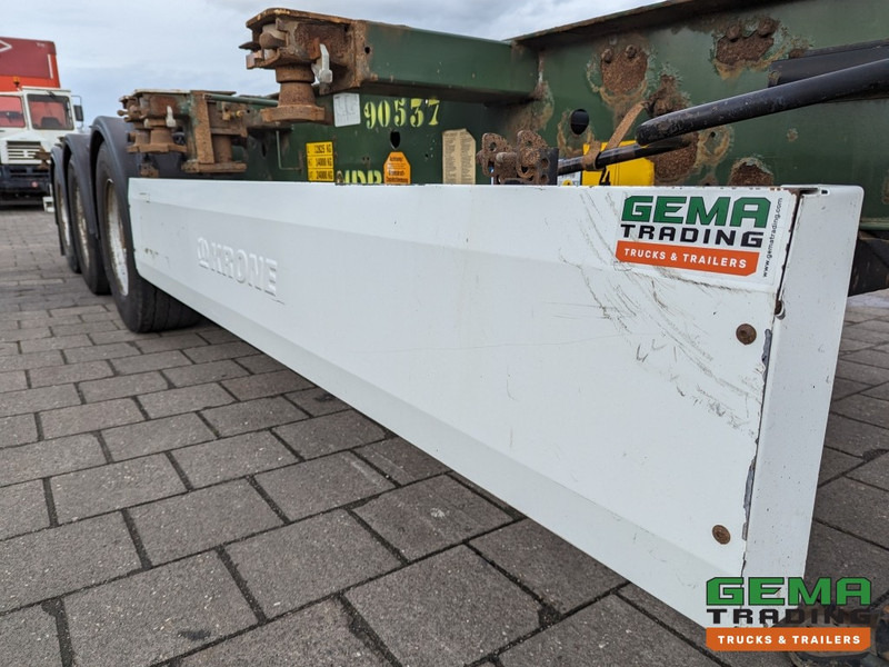 Container transporter/ Swap body semi-trailer Krone SD 27 3-Assen BPW RearSlider - DrumBrakes - 5280kg: picture 12