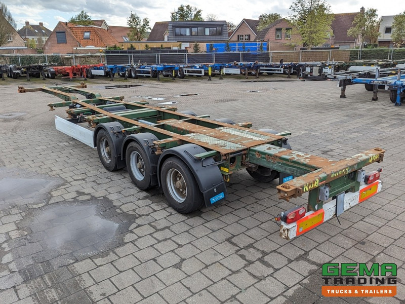 Container transporter/ Swap body semi-trailer Krone SD 27 3-Assen BPW RearSlider - DrumBrakes - 5280kg: picture 6