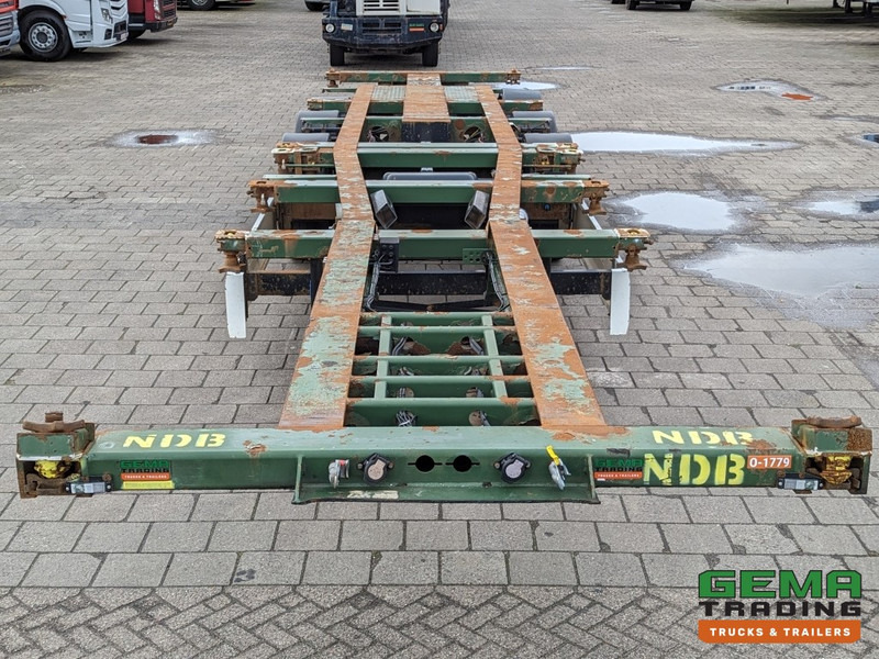 Container transporter/ Swap body semi-trailer Krone SD 27 3-Assen BPW RearSlider - DrumBrakes - 5280kg: picture 9