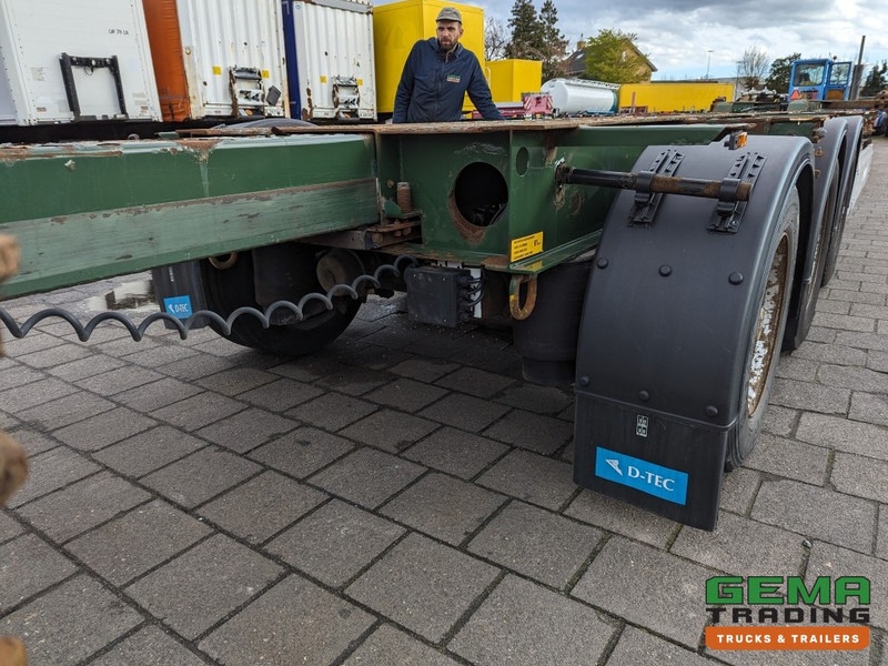 Container transporter/ Swap body semi-trailer Krone SD 27 3-Assen BPW RearSlider - DrumBrakes - 5280kg: picture 14
