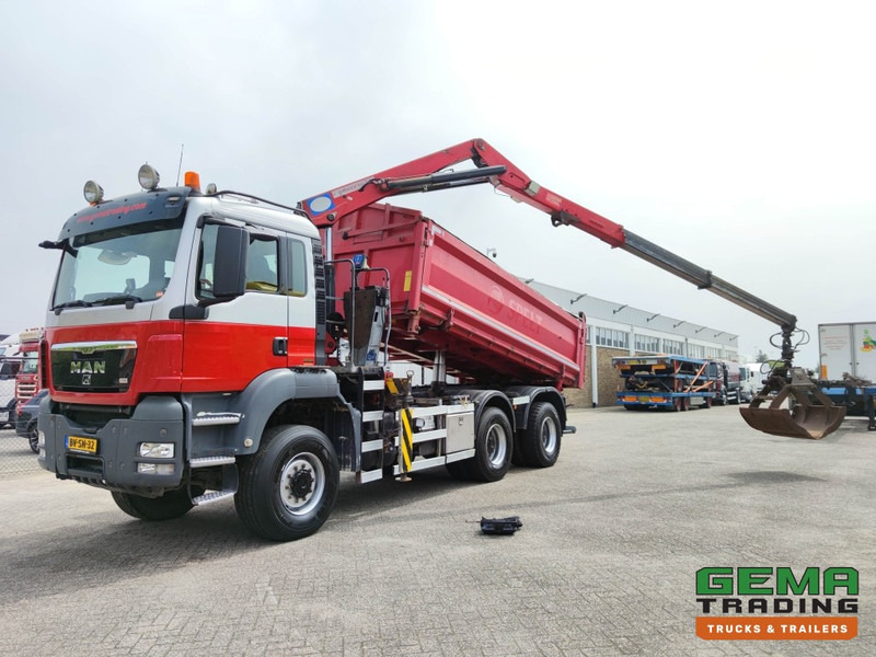 MAN TGS 26.400 6x6 4 Daycab Euro4 - HMF1643Z2 - Hyva 2-Zijdige Kipper 5.4m. - REBUILT ENGINE - TOP! (V584) - Tipper, Crane truck: picture 1 MAN TGS 26.400 6x6 4 Daycab Euro4 - HMF1643Z2 - Hyva 2-Zijdige Kipper 5.4m. - REBUILT ENGINE - TOP! (V584) - Tipper, Crane truck: picture 1