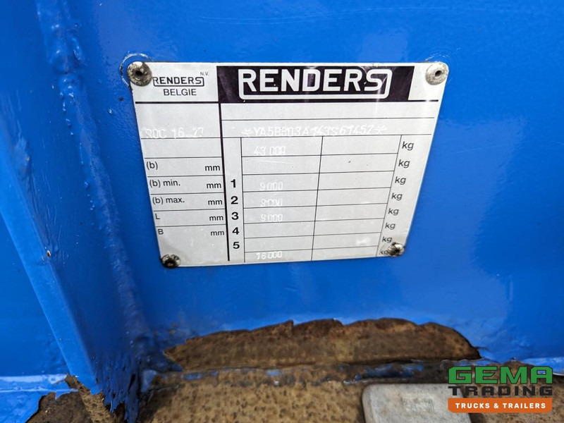 Container transporter/ Swap body semi-trailer Renders ROC16.27 3-Assen SAF Schijfremmen - X-Steering - 30FT: picture 16