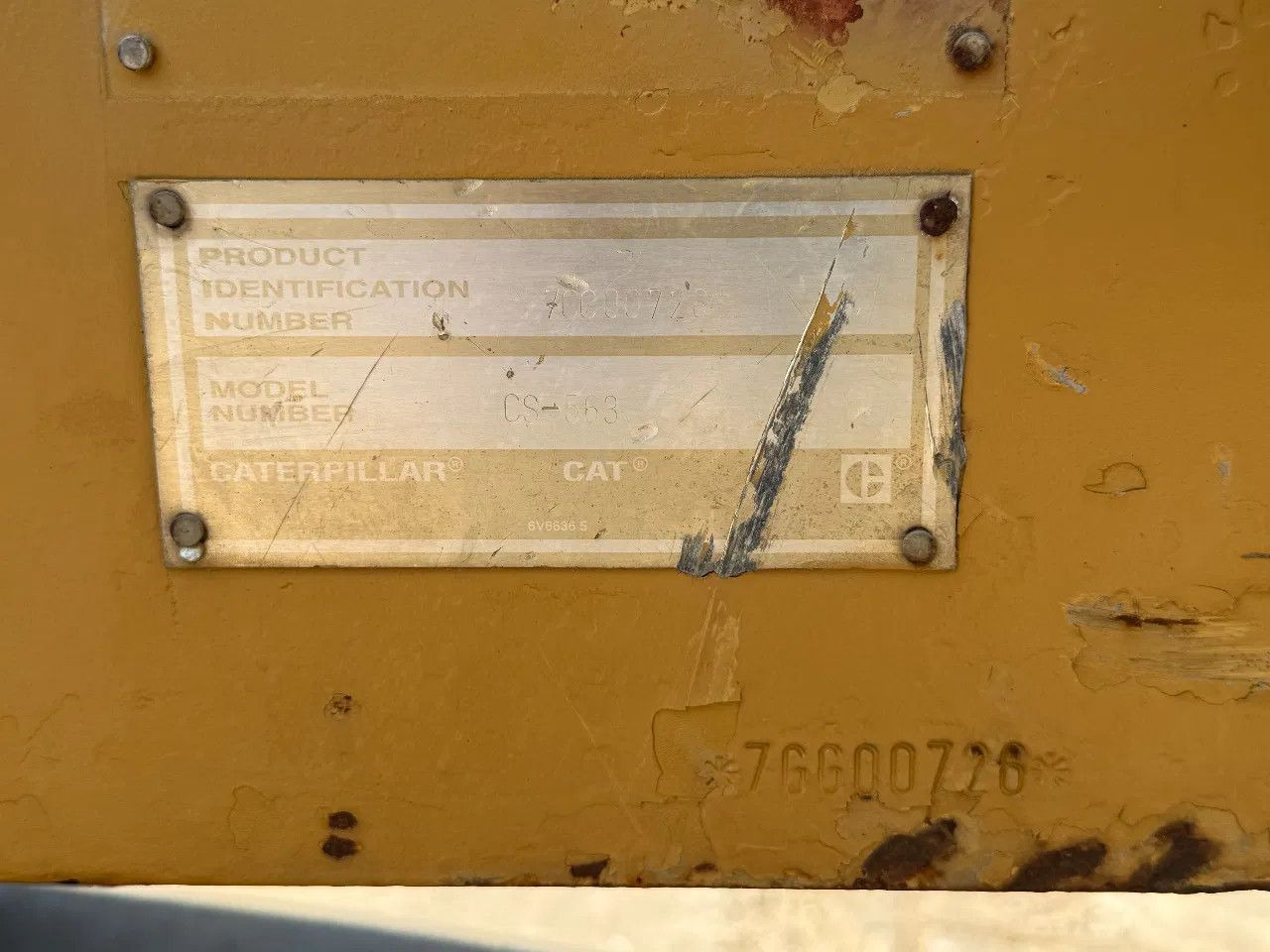 CAT CS 563 Roller with vibration - Compactor: picture 5 CAT CS 563 Roller with vibration - Compactor: picture 5