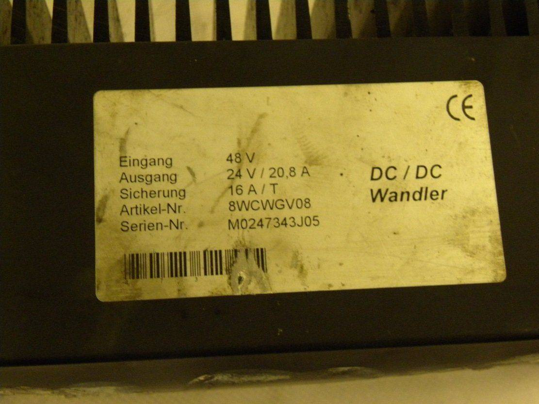 Converter DC-DC 48/24 V, 20.8 A for Mitsubishi - Electrical system for Material handling equipment: picture 2 Converter DC-DC 48/24 V, 20.8 A for Mitsubishi - Electrical system for Material handling equipment: picture 2