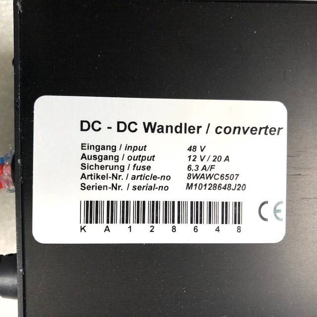 DC-DC Converter 48V - Electrical system for Material handling equipment: picture 5 DC-DC Converter 48V - Electrical system for Material handling equipment: picture 5