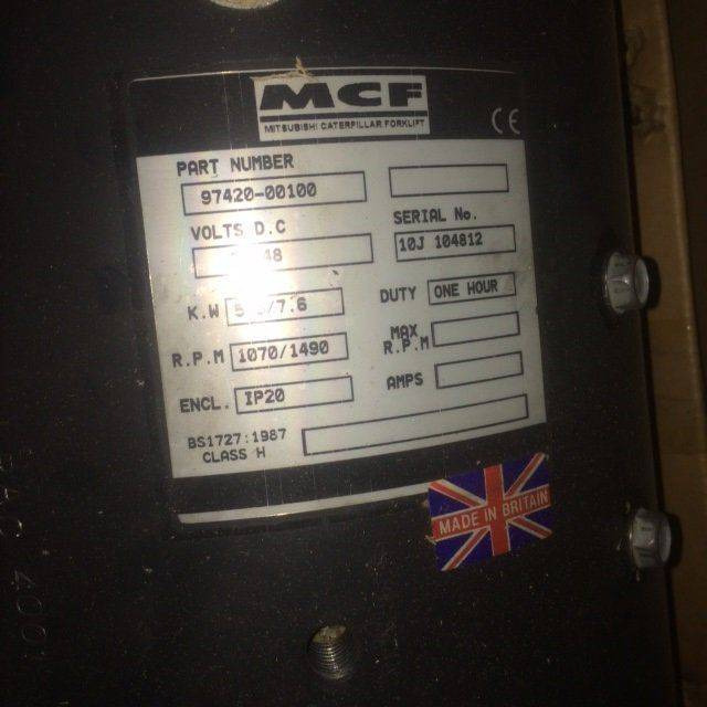 Drive Motor 36/48V, for Caterpillar - Engine and parts for Material handling equipment: picture 2 Drive Motor 36/48V, for Caterpillar - Engine and parts for Material handling equipment: picture 2