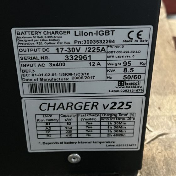 Linde 17-30V/225A LiIon-IGBT - Electrical system for Material handling equipment: picture 2 Linde 17-30V/225A LiIon-IGBT - Electrical system for Material handling equipment: picture 2