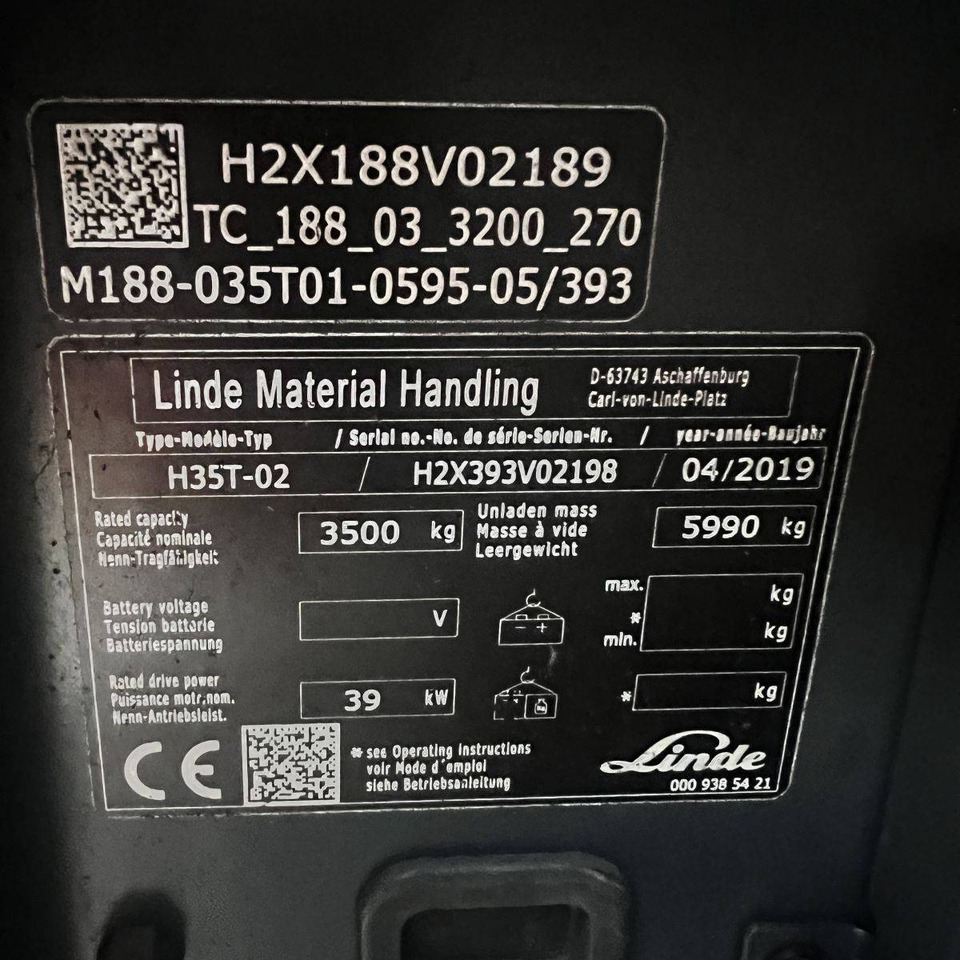 Linde H35T (393-02) EVO leasing Linde H35T (393-02) EVO: picture 8