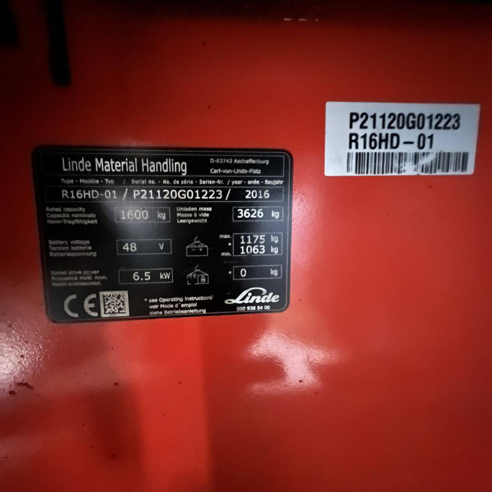 Reach truck Linde R16HD (1120): picture 10
