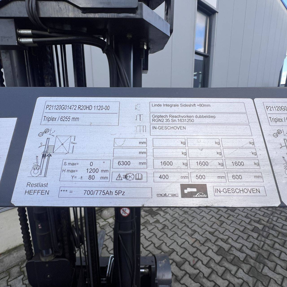 Reach truck Linde R20 HD (1120): picture 16
