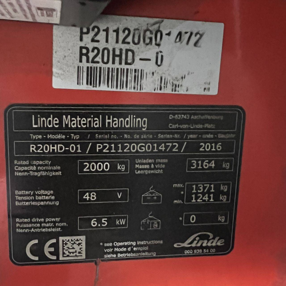 Reach truck Linde R20 HD (1120): picture 19