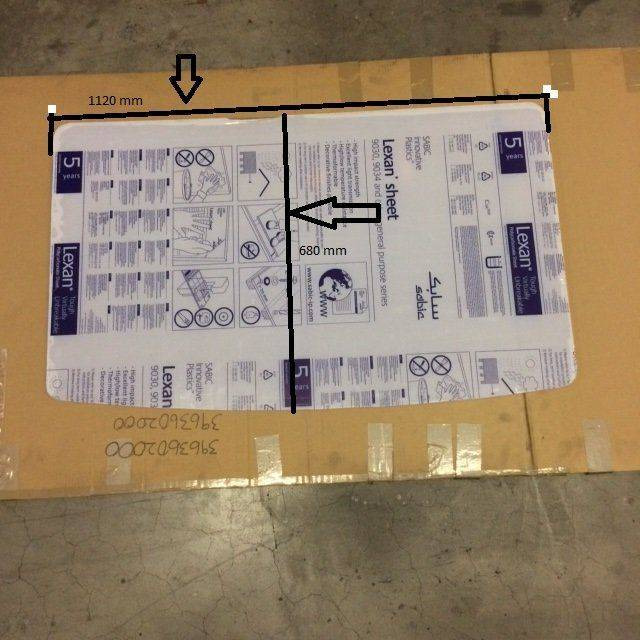 Roof window PC for Linde - Window and parts for Material handling equipment: picture 2 Roof window PC for Linde - Window and parts for Material handling equipment: picture 2