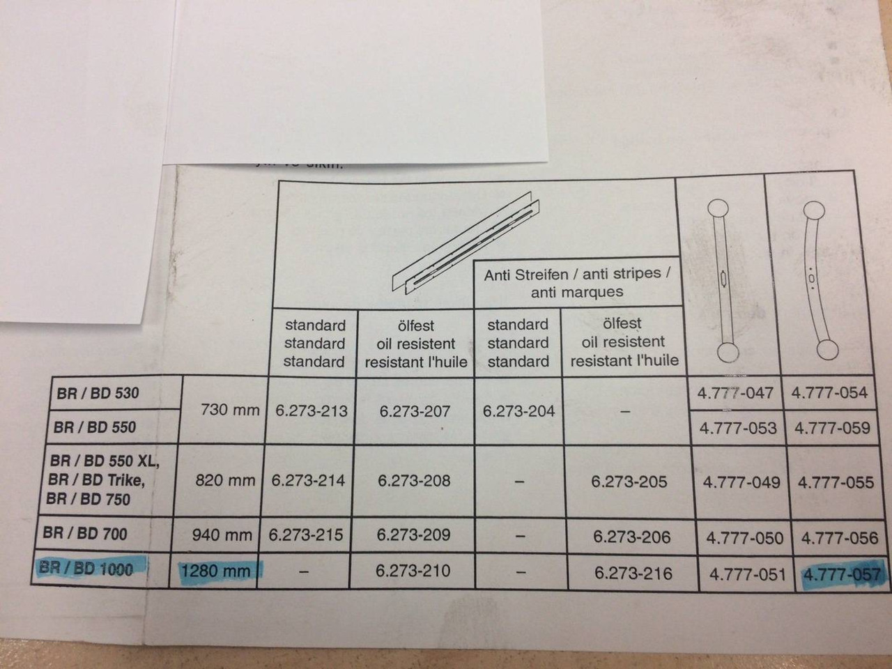 Suction bar curved, 1280mm - Spare parts for Cleaning machinery: picture 4 Suction bar curved, 1280mm - Spare parts for Cleaning machinery: picture 4