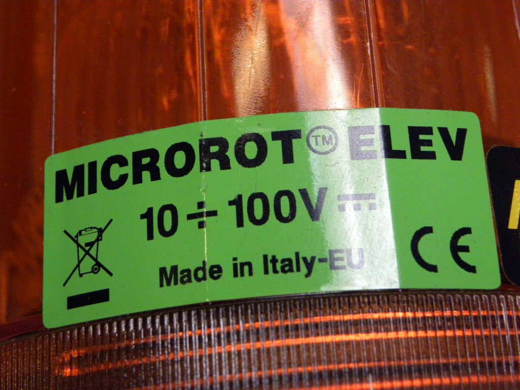 Warning light, Microrot ELEV - Lights/ Lighting for Material handling equipment: picture 3 Warning light, Microrot ELEV - Lights/ Lighting for Material handling equipment: picture 3