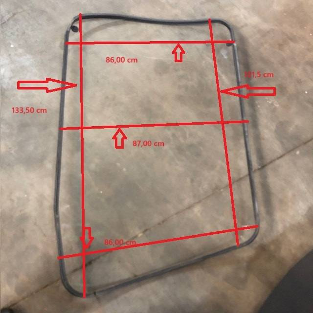Wind screen for Linde R17X, Series 116 - Window and parts for Material handling equipment: picture 1 Wind screen for Linde R17X, Series 116 - Window and parts for Material handling equipment: picture 1