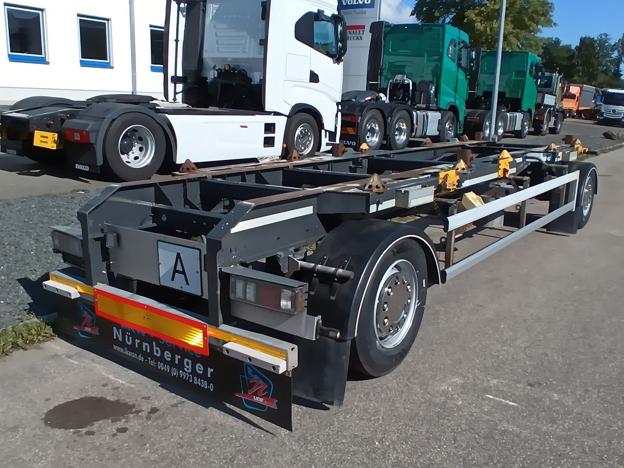 Hüffermann 2-A VARIO-CARRIER VERZINKT SAFETYFIX Reifen/TÜV - Roll-off/ Skip trailer: picture 1 Hüffermann 2-A VARIO-CARRIER VERZINKT SAFETYFIX Reifen/TÜV - Roll-off/ Skip trailer: picture 1