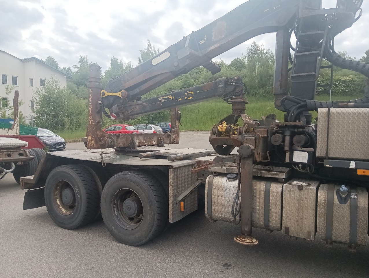 Palfinger EPSILON E250L82 Langholzkran+GLOGGER Aufbau+Anhä - Log truck, Crane truck: picture 2 Palfinger EPSILON E250L82 Langholzkran+GLOGGER Aufbau+Anhä - Log truck, Crane truck: picture 2