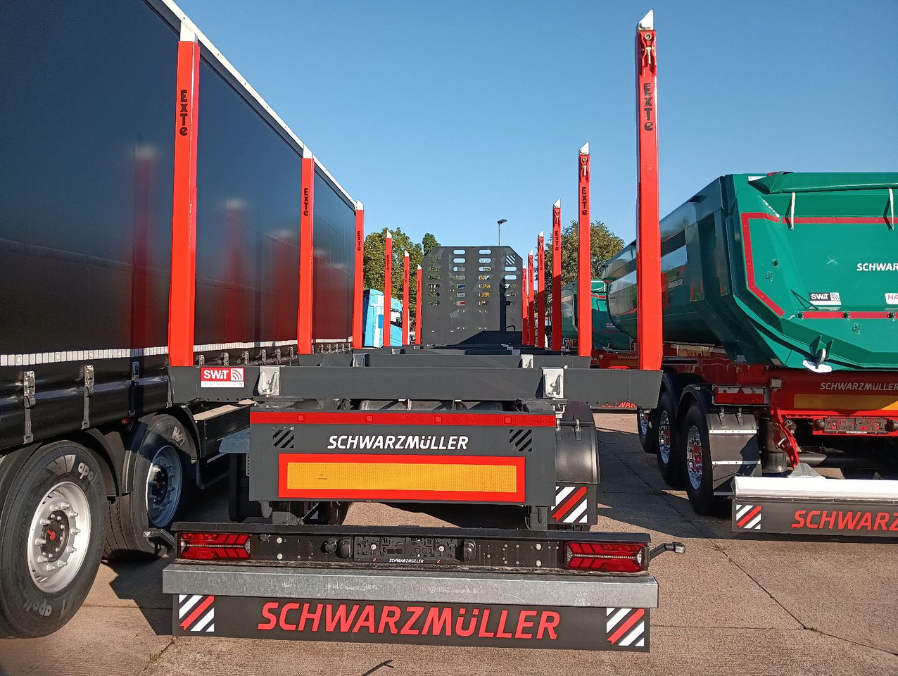 Schwarzmüller 3-A Rungensattel 6xExte144S 5560kg NEU sofort Schwarzmüller 3-A Rungensattel 6xExte144S 5560kg NEU sofort - Log semi-trailer: picture 1 Schwarzmüller 3-A Rungensattel 6xExte144S 5560kg NEU sofort Schwarzmüller 3-A Rungensattel 6xExte144S 5560kg NEU sofort - Log semi-trailer: picture 1
