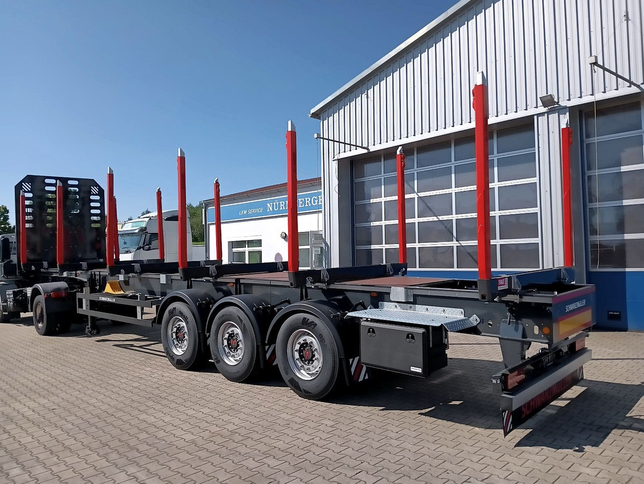 Schwarzmüller 3-A Rungensattel 6xExte144S 5560kg NEU sofort Schwarzmüller 3-A Rungensattel 6xExte144S 5560kg NEU sofort - Log semi-trailer: picture 2 Schwarzmüller 3-A Rungensattel 6xExte144S 5560kg NEU sofort Schwarzmüller 3-A Rungensattel 6xExte144S 5560kg NEU sofort - Log semi-trailer: picture 2