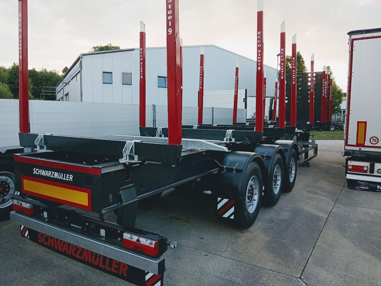 Schwarzmüller 3-A Rungensattel 8xRungSchemel 5800kg NEU sofort Schwarzmüller 3-A Rungensattel 8xRungSchemel 5800kg NEU sofort - Log semi-trailer: picture 2 Schwarzmüller 3-A Rungensattel 8xRungSchemel 5800kg NEU sofort Schwarzmüller 3-A Rungensattel 8xRungSchemel 5800kg NEU sofort - Log semi-trailer: picture 2
