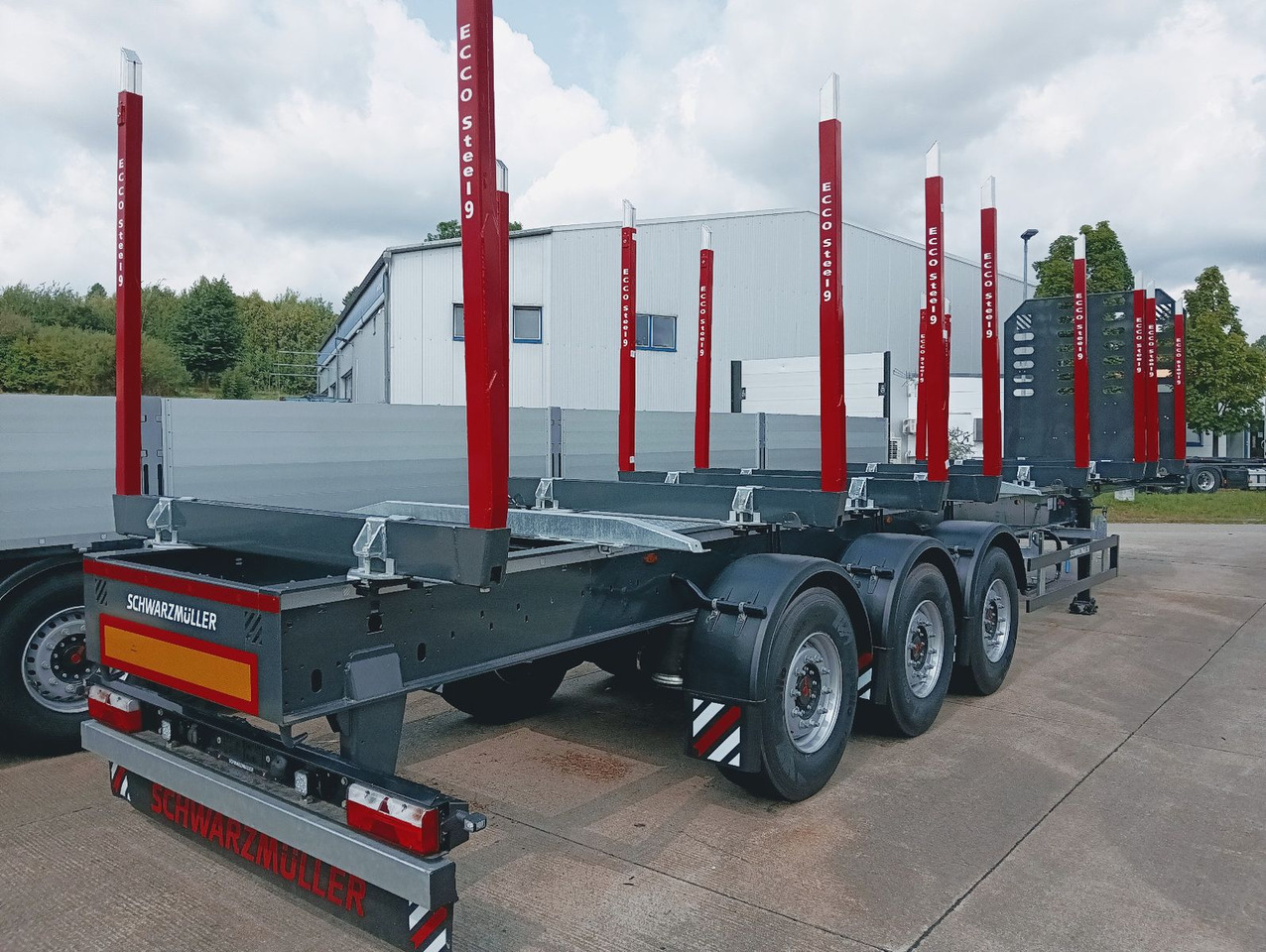 Schwarzmüller 3-A Rungensattel 8xRungSchemel 5800kg NEU sofort Schwarzmüller 3-A Rungensattel 8xRungSchemel 5800kg NEU sofort - Log semi-trailer: picture 1 Schwarzmüller 3-A Rungensattel 8xRungSchemel 5800kg NEU sofort Schwarzmüller 3-A Rungensattel 8xRungSchemel 5800kg NEU sofort - Log semi-trailer: picture 1
