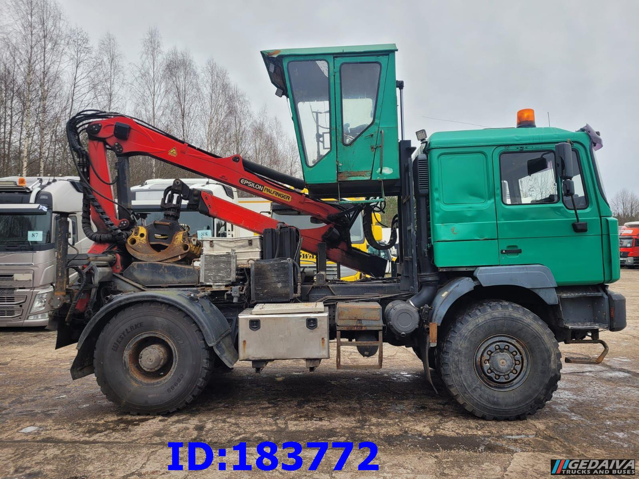 MAN 18.410 4x4 + Epsilon Palfinger SRX39 - Log truck, Crane truck: picture 5 MAN 18.410 4x4 + Epsilon Palfinger SRX39 - Log truck, Crane truck: picture 5