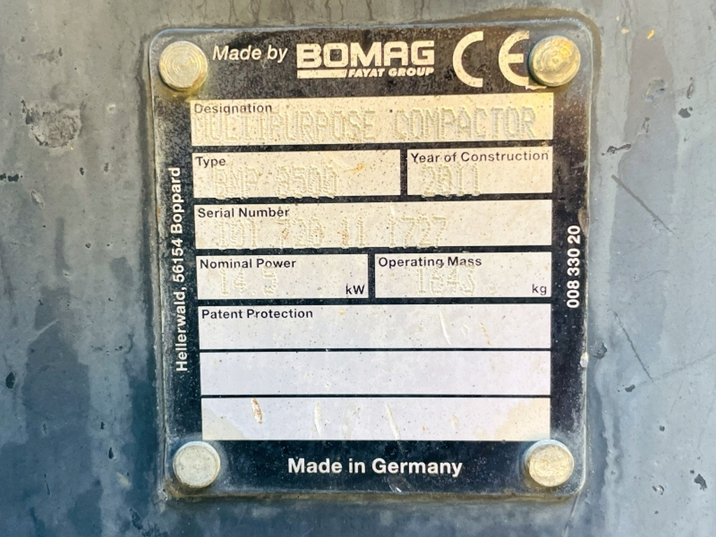 Bomag BMP8500 (4074) - Road roller: picture 3 Bomag BMP8500 (4074) - Road roller: picture 3