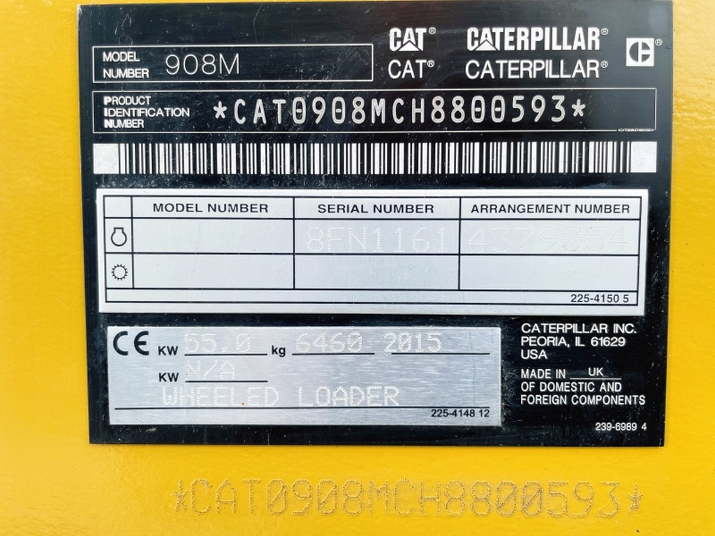 Caterpillar 908M (3893) - Wheel loader: picture 3 Caterpillar 908M (3893) - Wheel loader: picture 3