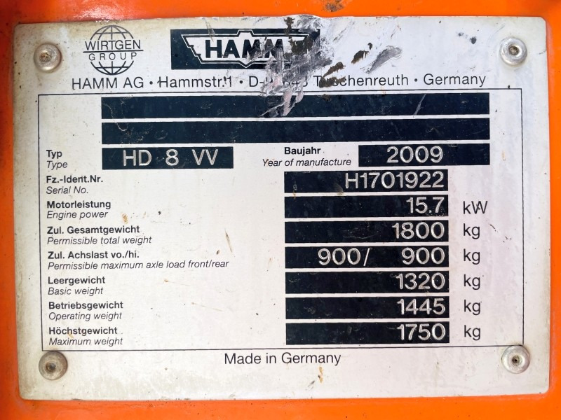 Hamm HD8 VV (3821) - Road roller: picture 3 Hamm HD8 VV (3821) - Road roller: picture 3