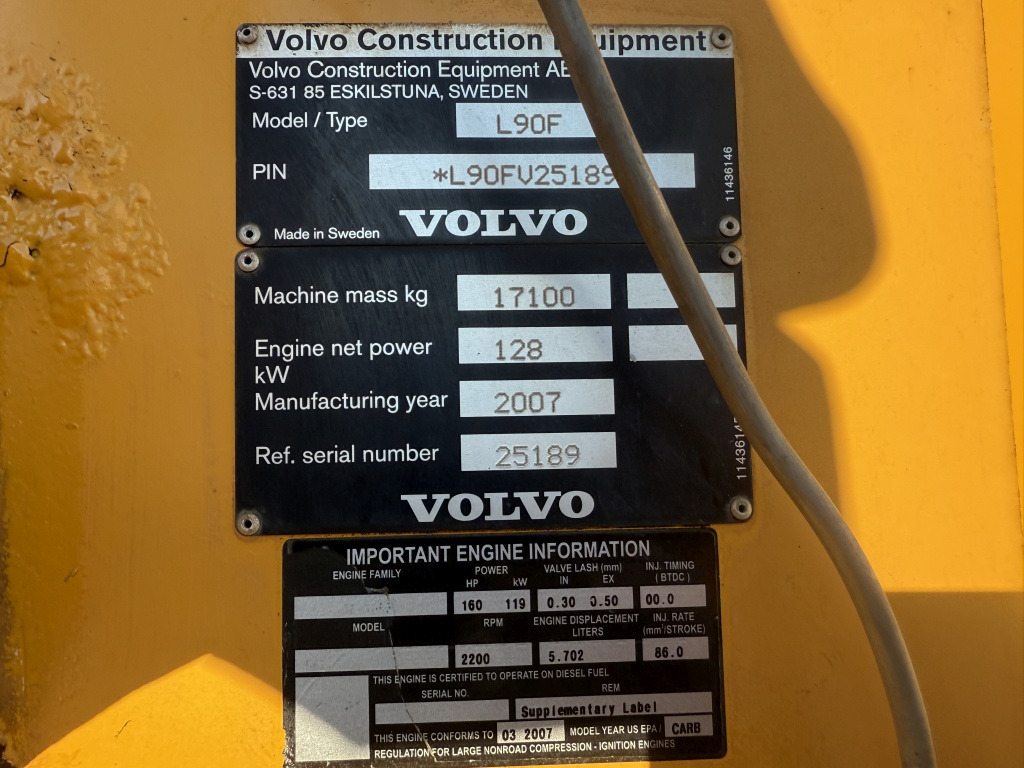 Wheel loader Volvo L 90 F (111773): picture 7 Wheel loader Volvo L 90 F (111773): picture 7