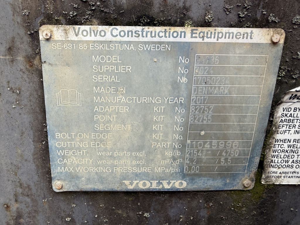 Volvo Schaufel 4,2 m³ (111756) - Loader bucket: picture 3 Volvo Schaufel 4,2 m³ (111756) - Loader bucket: picture 3