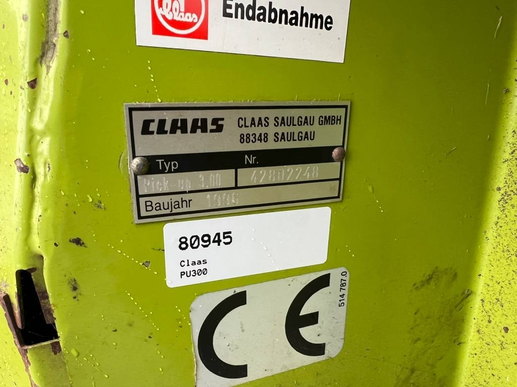Claas PU 300 Gras pickup  leasing Claas PU 300 Gras pickup: picture 8