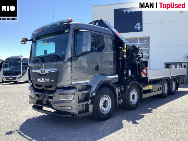 MAN TGS 35.510 8x4 BL CH HIAB X-HiPro 858 E 8 - Dropside/ Flatbed truck, Crane truck: picture 1 MAN TGS 35.510 8x4 BL CH HIAB X-HiPro 858 E 8 - Dropside/ Flatbed truck, Crane truck: picture 1
