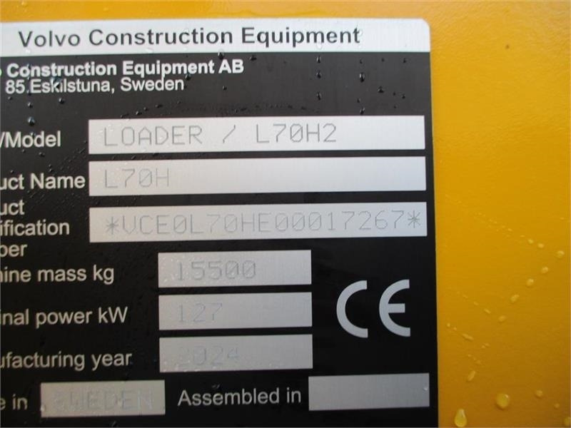 Volvo L 70 H H2, BEMÆRK MED GARANTI FRA VOLVO FREM TIL D - Wheel loader: picture 3 Volvo L 70 H H2, BEMÆRK MED GARANTI FRA VOLVO FREM TIL D - Wheel loader: picture 3