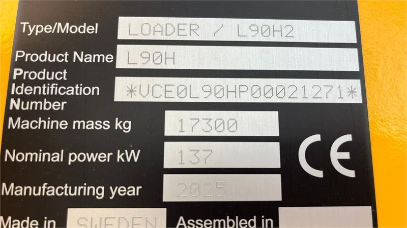 Volvo L90H H2 AGRICULTURE Dansk-maskine, Co-Pilot, LANG- - Wheel loader: picture 2 Volvo L90H H2 AGRICULTURE Dansk-maskine, Co-Pilot, LANG- - Wheel loader: picture 2