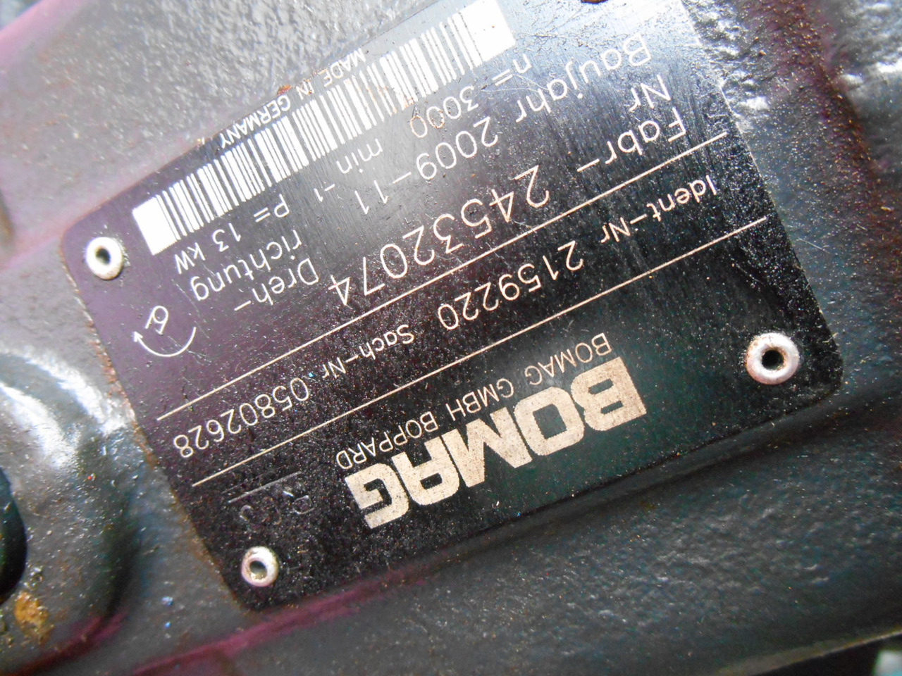 Bomag 2159220 - - Hydraulic pump for Construction machinery: picture 5 Bomag 2159220 - - Hydraulic pump for Construction machinery: picture 5