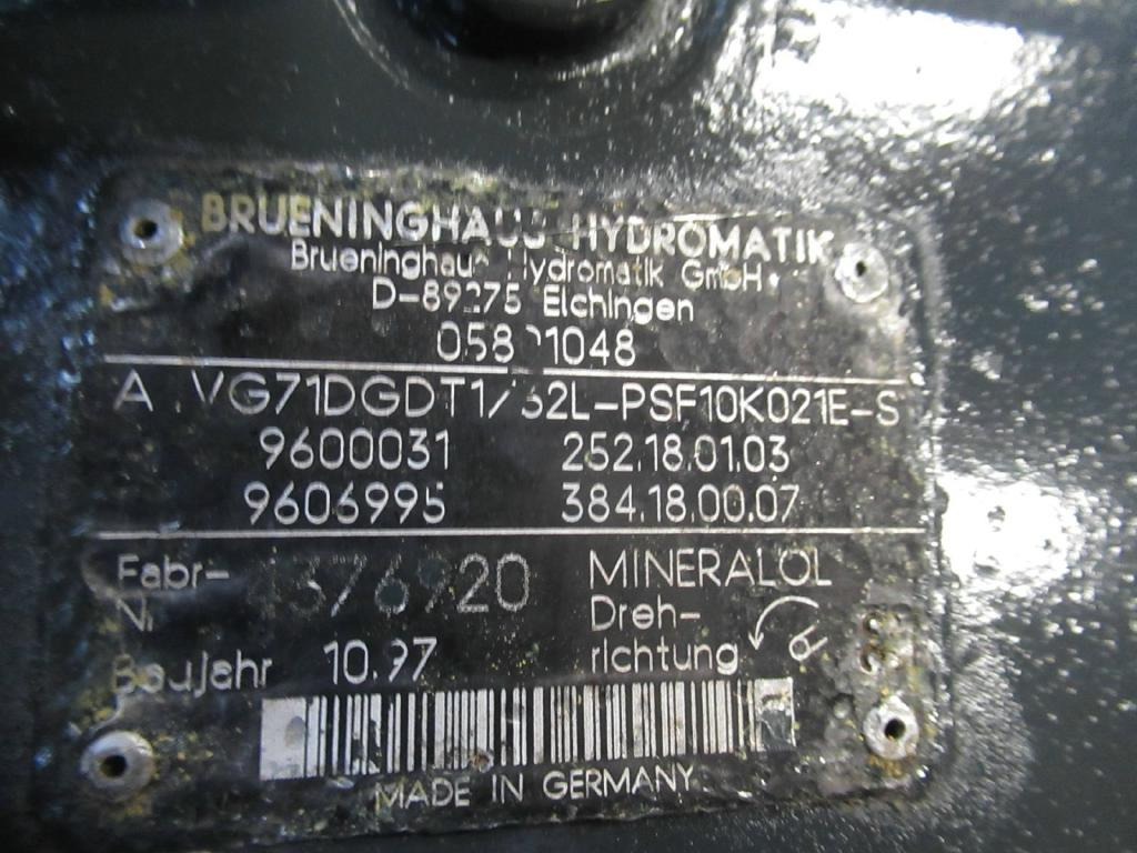 Bomag A4VG71DGDT1/32L-PSF10K021E-S - - Hydraulic pump for Construction machinery: picture 4 Bomag A4VG71DGDT1/32L-PSF10K021E-S - - Hydraulic pump for Construction machinery: picture 4