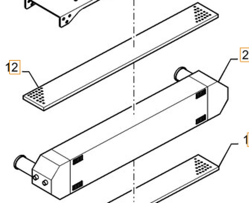 Case 11LQ-35052 - 11LQ35051 - Intercooler for Construction machinery: picture 1 Case 11LQ-35052 - 11LQ35051 - Intercooler for Construction machinery: picture 1
