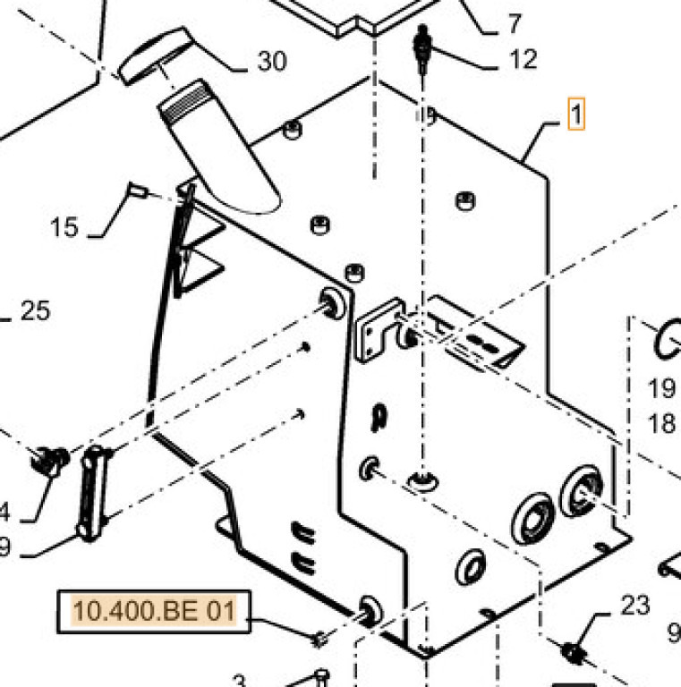 Case 47395718 - Hydraulic tank for Construction machinery: picture 1 Case 47395718 - Hydraulic tank for Construction machinery: picture 1