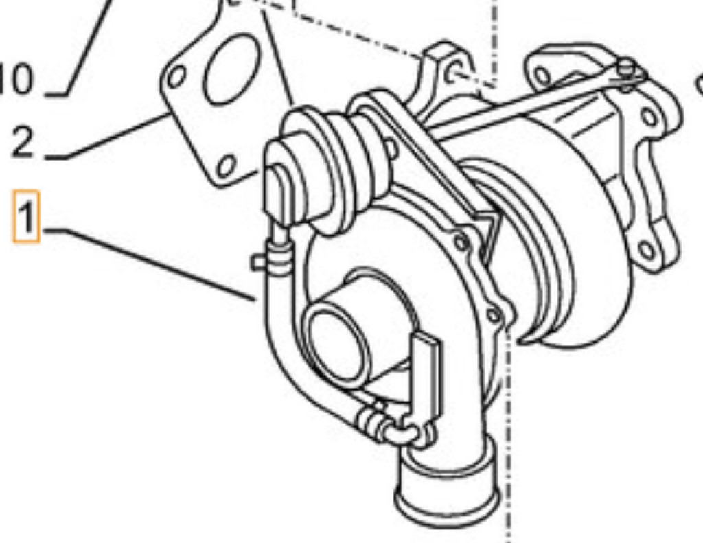 Case 47489786R - 47489786 - Turbo for Construction machinery: picture 1 Case 47489786R - 47489786 - Turbo for Construction machinery: picture 1