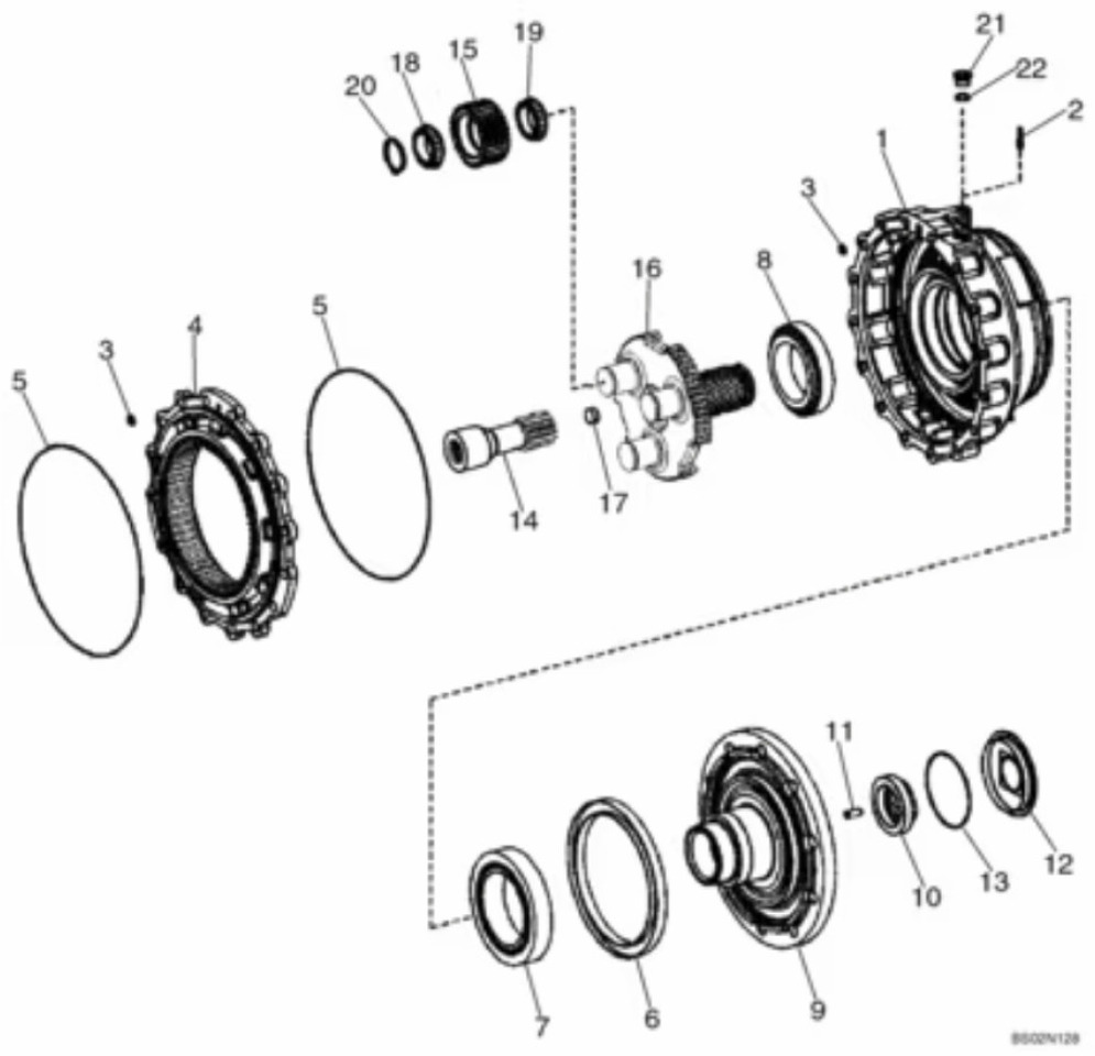 Case 8605583 - Axle and parts for Construction machinery: picture 1 Case 8605583 - Axle and parts for Construction machinery: picture 1