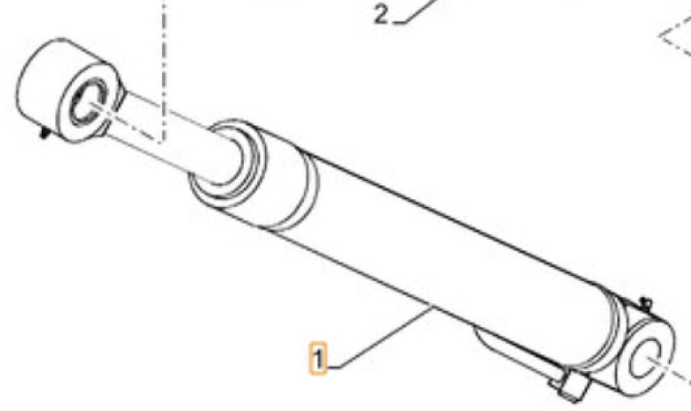 Case KAV20210 - Hydraulic cylinder for Construction machinery: picture 1 Case KAV20210 - Hydraulic cylinder for Construction machinery: picture 1