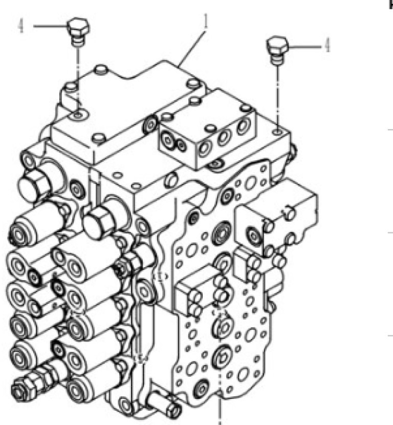 Case KLJ12961 - KLJ12962 - Hydraulic valve for Construction machinery: picture 1 Case KLJ12961 - KLJ12962 - Hydraulic valve for Construction machinery: picture 1