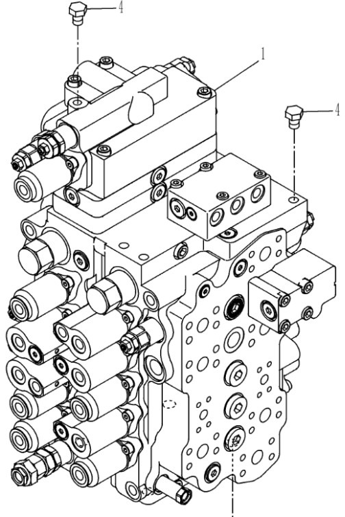Case KNJ17940 - KNJ17943 - Hydraulic valve for Construction machinery: picture 1 Case KNJ17940 - KNJ17943 - Hydraulic valve for Construction machinery: picture 1