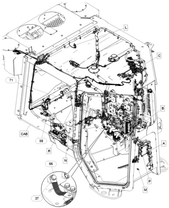 Caterpillar 5880903 - 5267922 - Cables/ Wire harness for Construction machinery: picture 1 Caterpillar 5880903 - 5267922 - Cables/ Wire harness for Construction machinery: picture 1