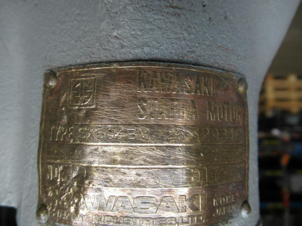 Kawasaki SX504BM126 - - Swing motor for Construction machinery: picture 4 Kawasaki SX504BM126 - - Swing motor for Construction machinery: picture 4