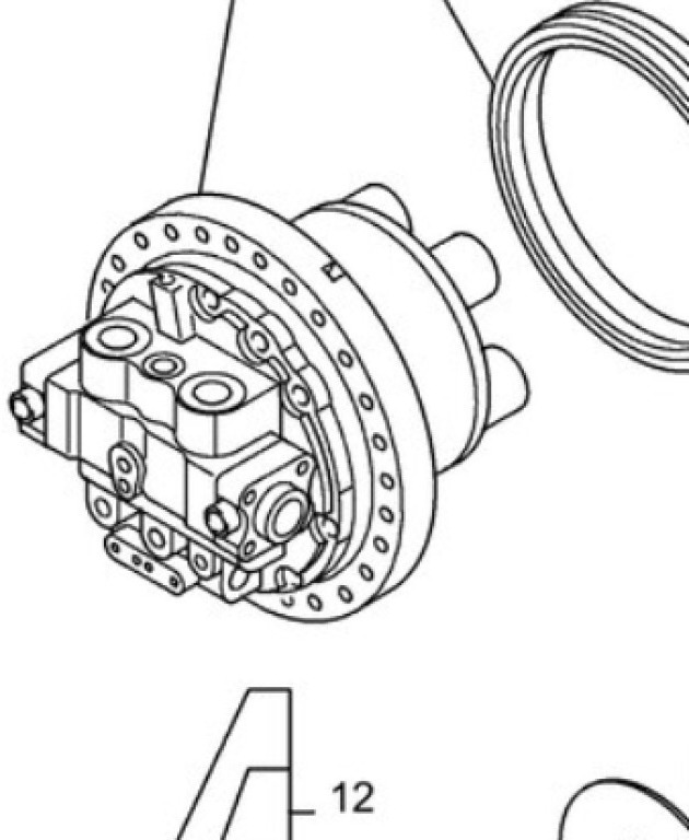 New Holland YN15V00067S017 - Hydraulic motor for Agricultural machinery: picture 1 New Holland YN15V00067S017 - Hydraulic motor for Agricultural machinery: picture 1